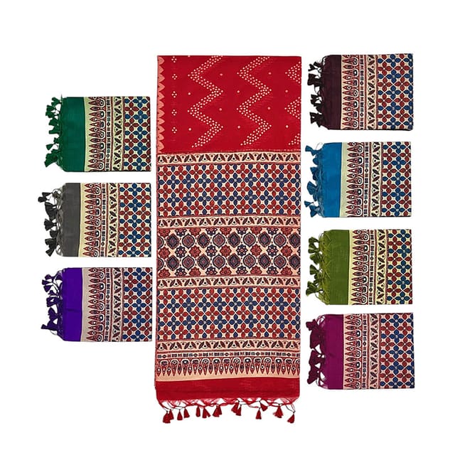 RANGDHARA AJRAKH SILK SAREE